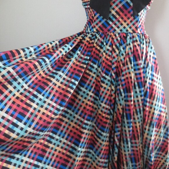 Unique Vintage Rainbow Swing Dress - NWT - Picture 6 of 10